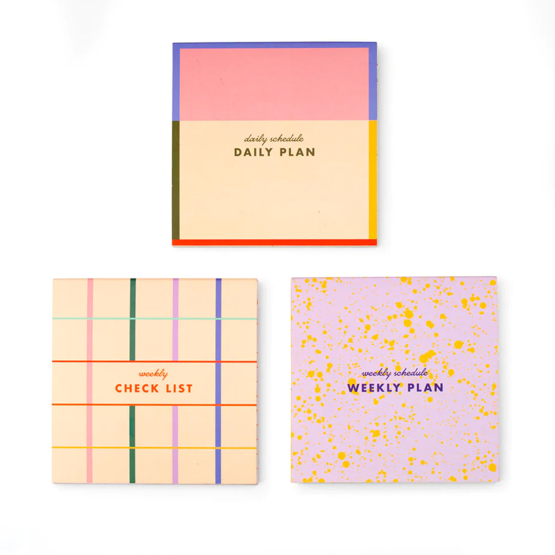 Inkerie Set of 3 Sticky Note Memo Pads