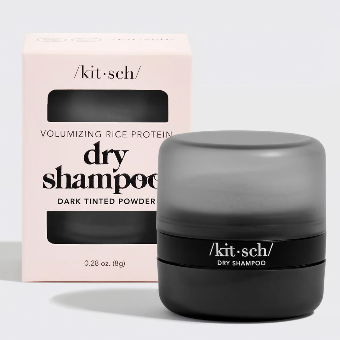 Volumizing Rice Protein Dry Shampoo - Dark Tinted Powder