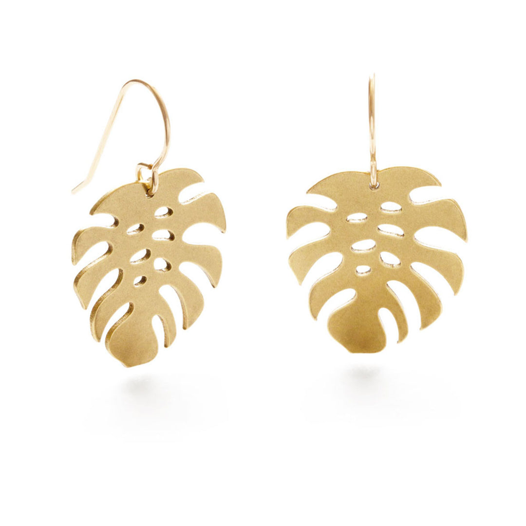 Monstera Earrings