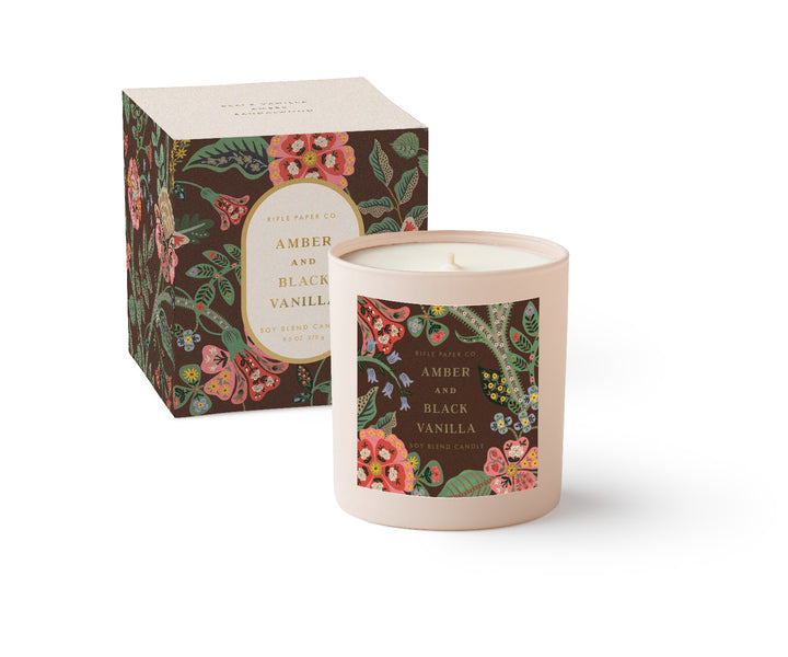 Gracie Black Amber &amp; Vanilla Candle
