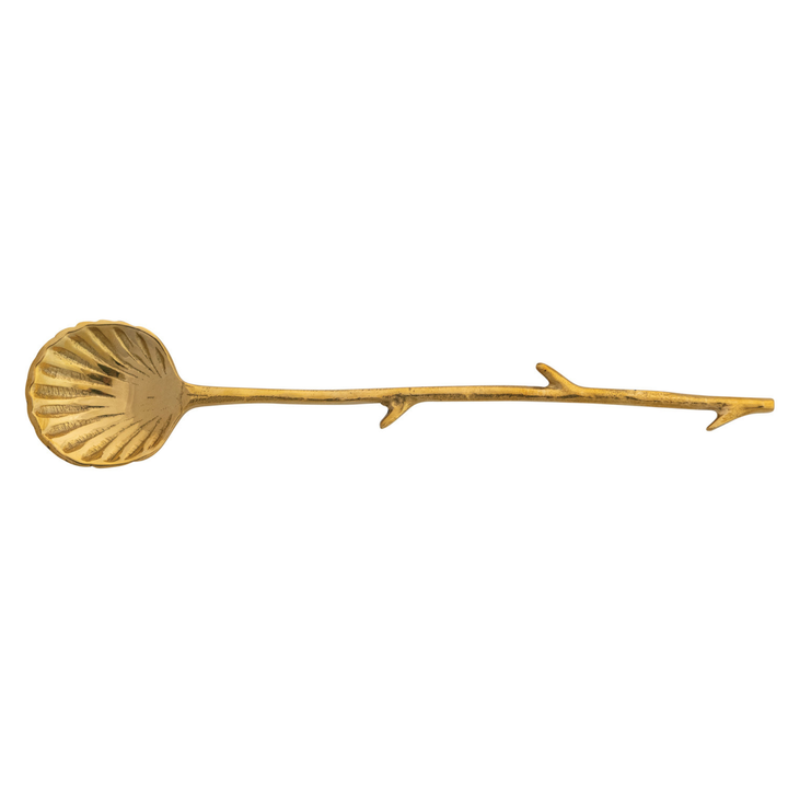 Twig Shaped Handle Shell Shaped Spoon