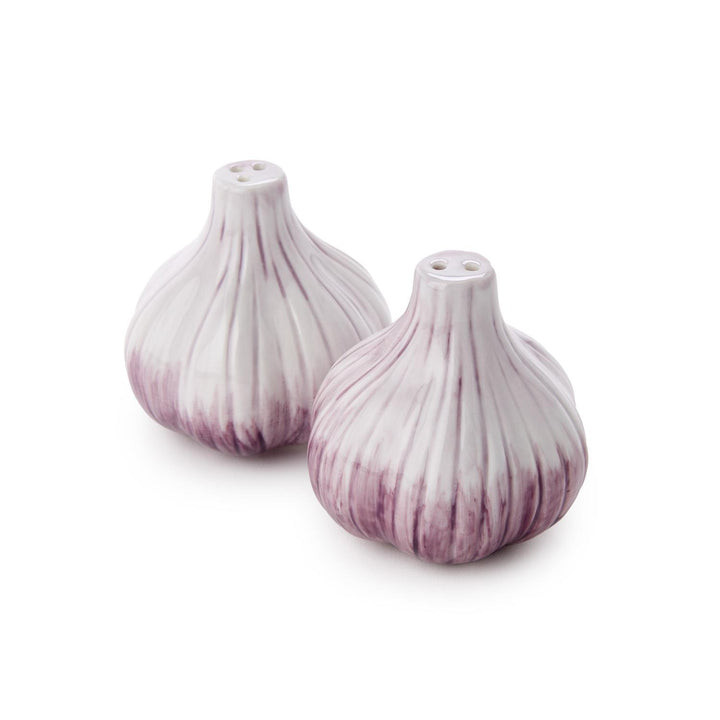 Hand-Painted Garlic Salt and Pepper Shakers