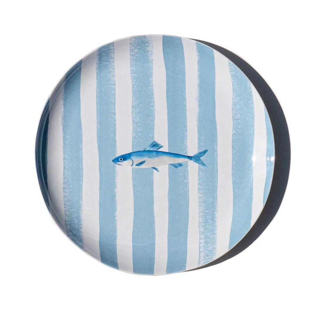 Sardinia Stripe Salad Plate, (newWave) 8.5"