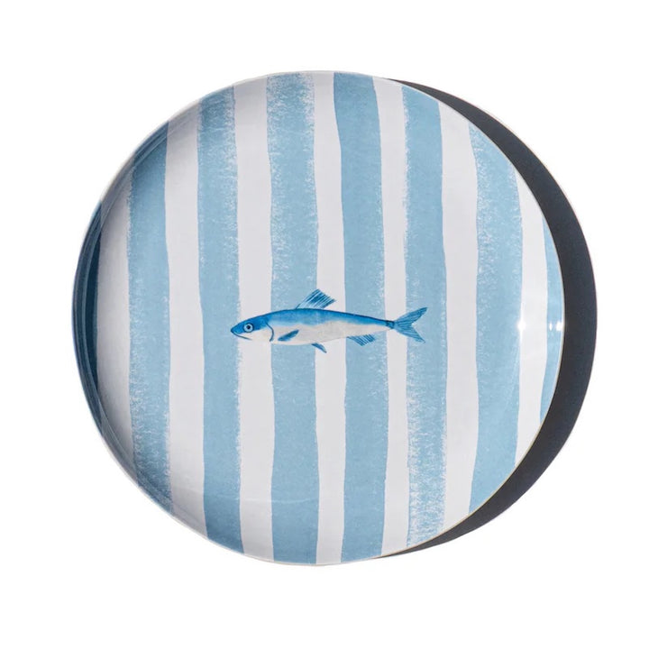 Sardinia Stripe Salad Plate, (newWave) 8.5"