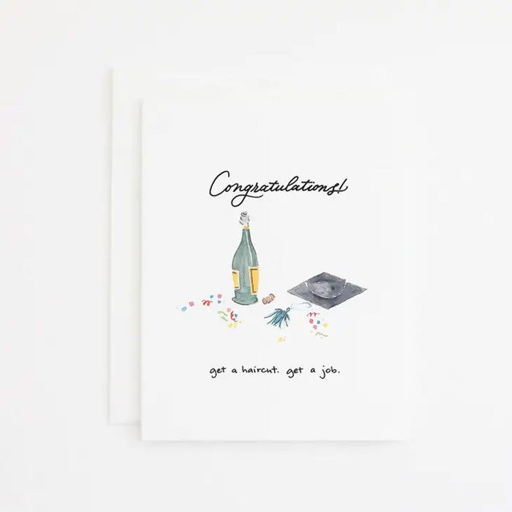 Haircut &amp; Job Graduation Greeting Card
