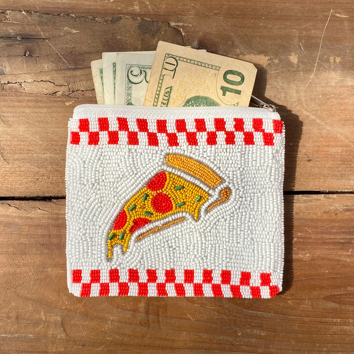 Checkered Slice Coin Pouch