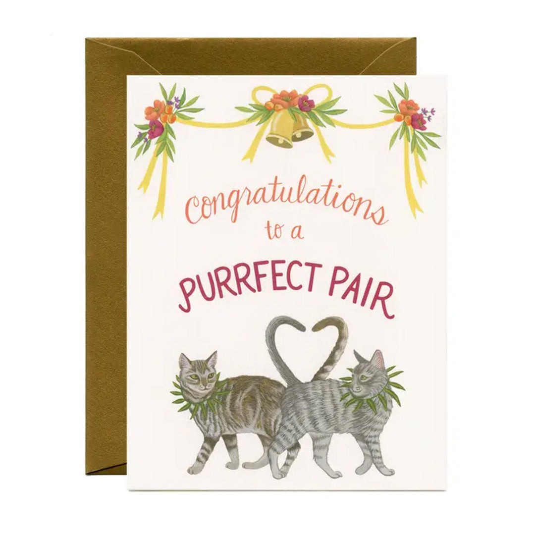 Purrfect Pair Greeting Card