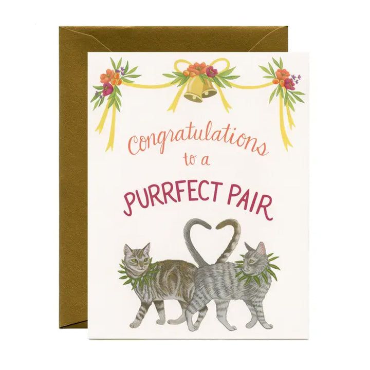 Purrfect Pair Greeting Card