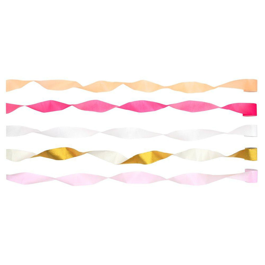 Pink Crepe Paper Streamers