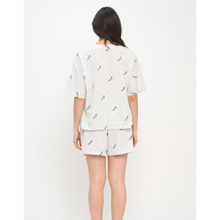 All Over Pigeon Relax Fit Tee