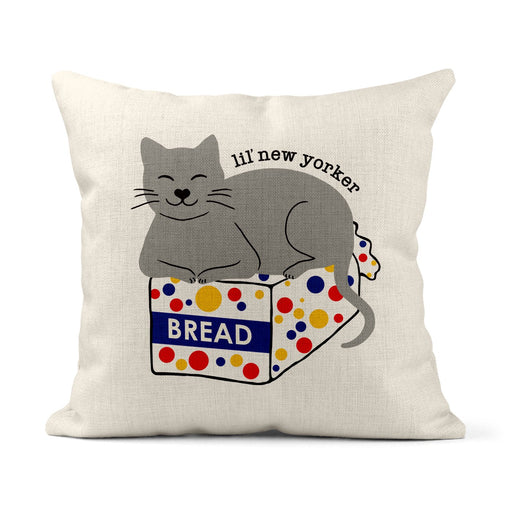 Bodega Cat Square Pillow - Lockwood Shop - Rock Scissor Paper