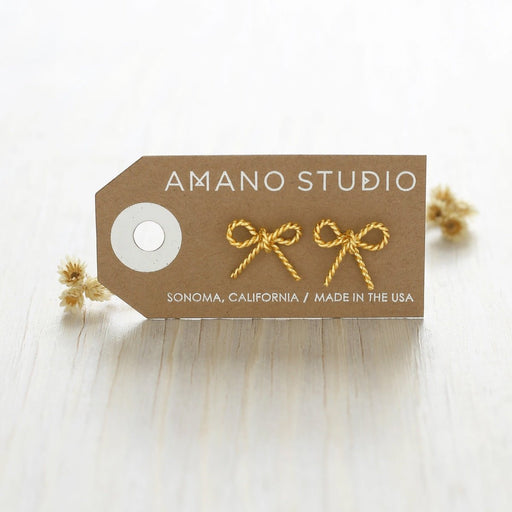 Bow Stud Earrings - Lockwood Shop - Amano