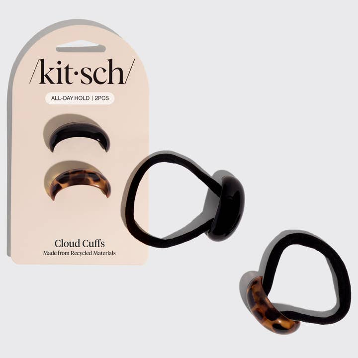 Black &amp; Tort Cloud Cuffs - Small