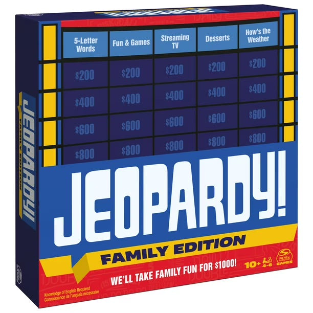Jeopardy Board Game