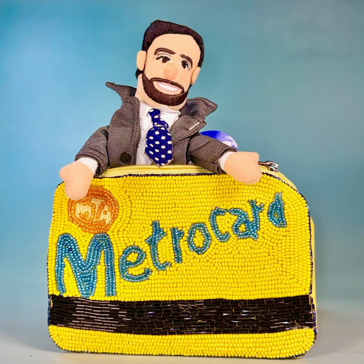 BEADED COIN POUCH- METRO CARD