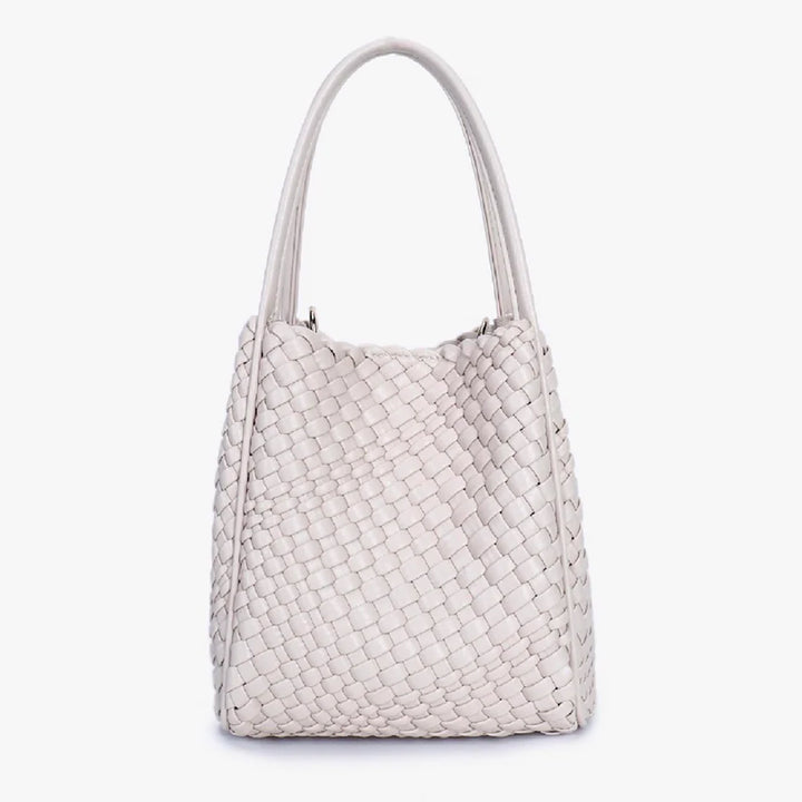 Hollace Woven Mini Tote - Cream