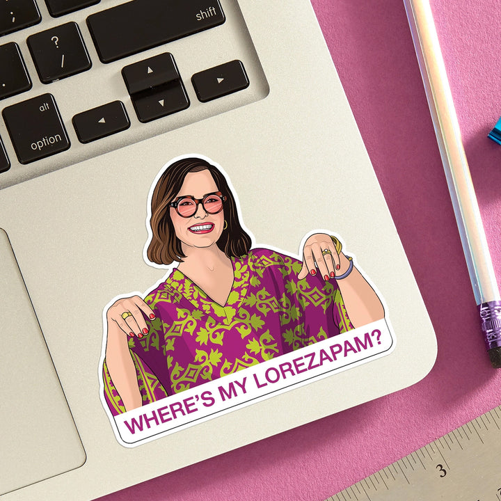 Lorazepam White Lotus (Die Cut Sticker)