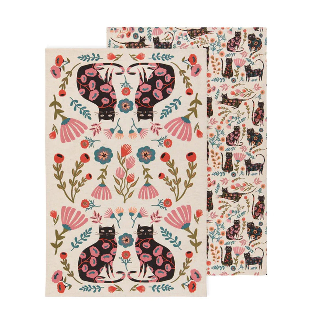 Catbloom Dishtowel - Lockwood Shop - Now Designs