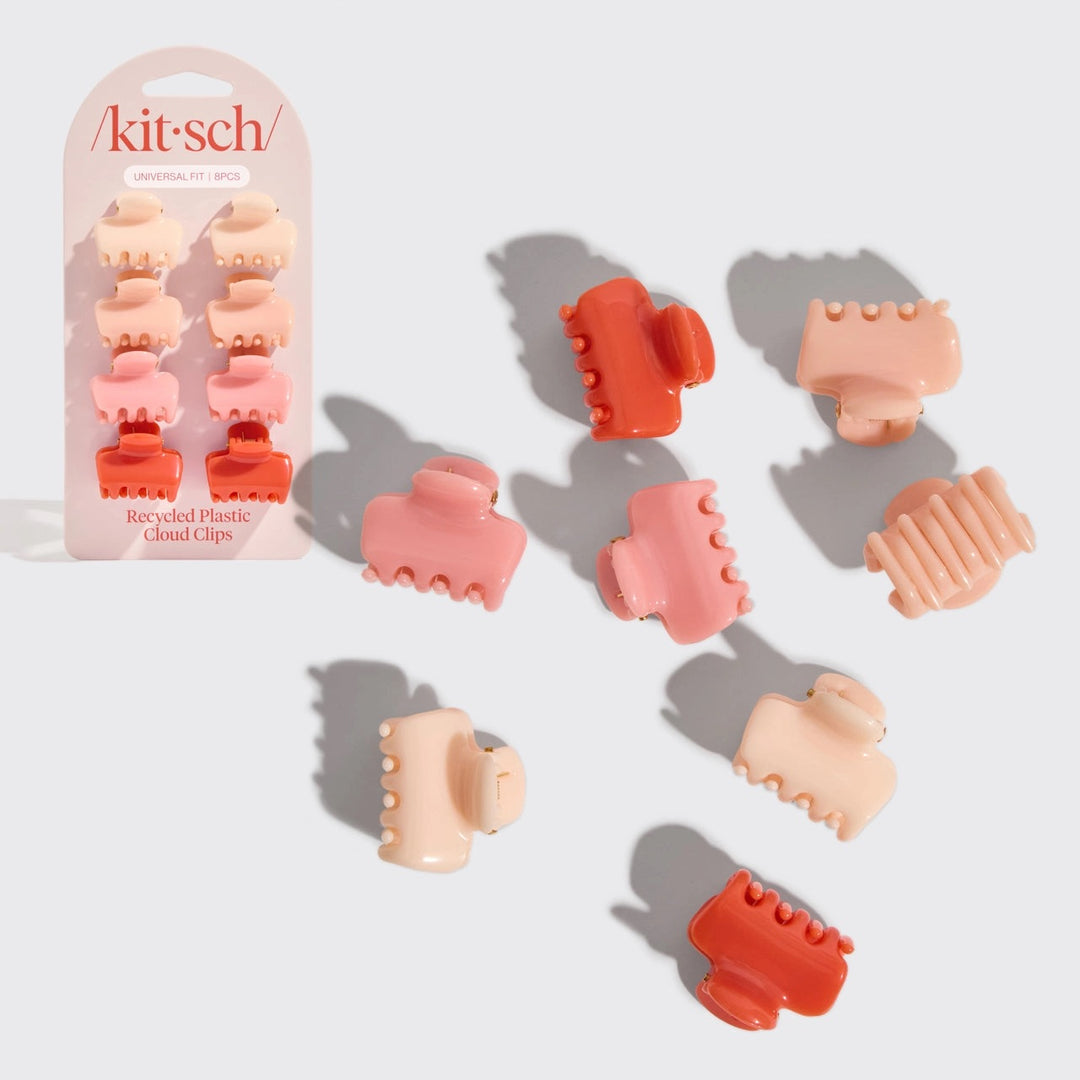 Mini Cloud Claw Clips 8pc Set - Cherry Blossom