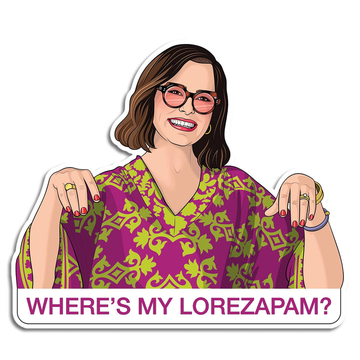 Lorazepam White Lotus (Die Cut Sticker)