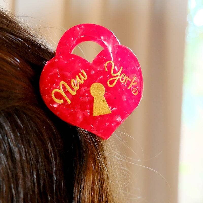 New York Locket Claw Clip