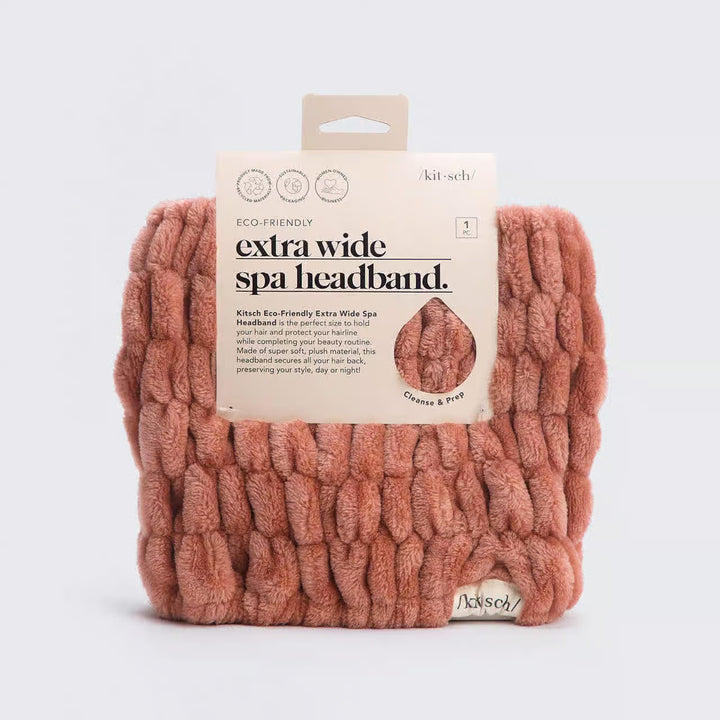 Extra Wide Spa Headband - Dusty Rose