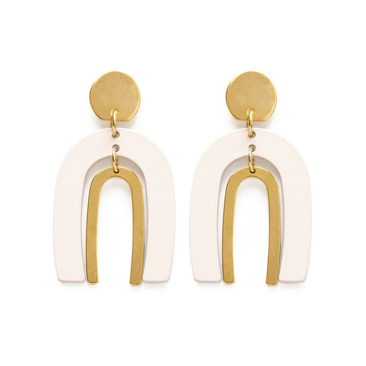 Arches in Ivory Earrings