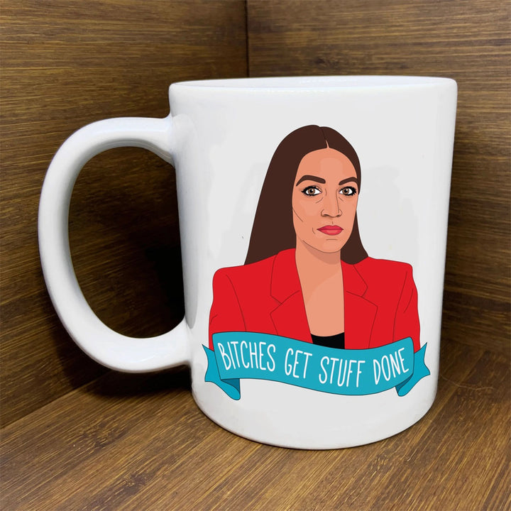 AOC Bitches Get Stuff Done Citizen Ruth Mug