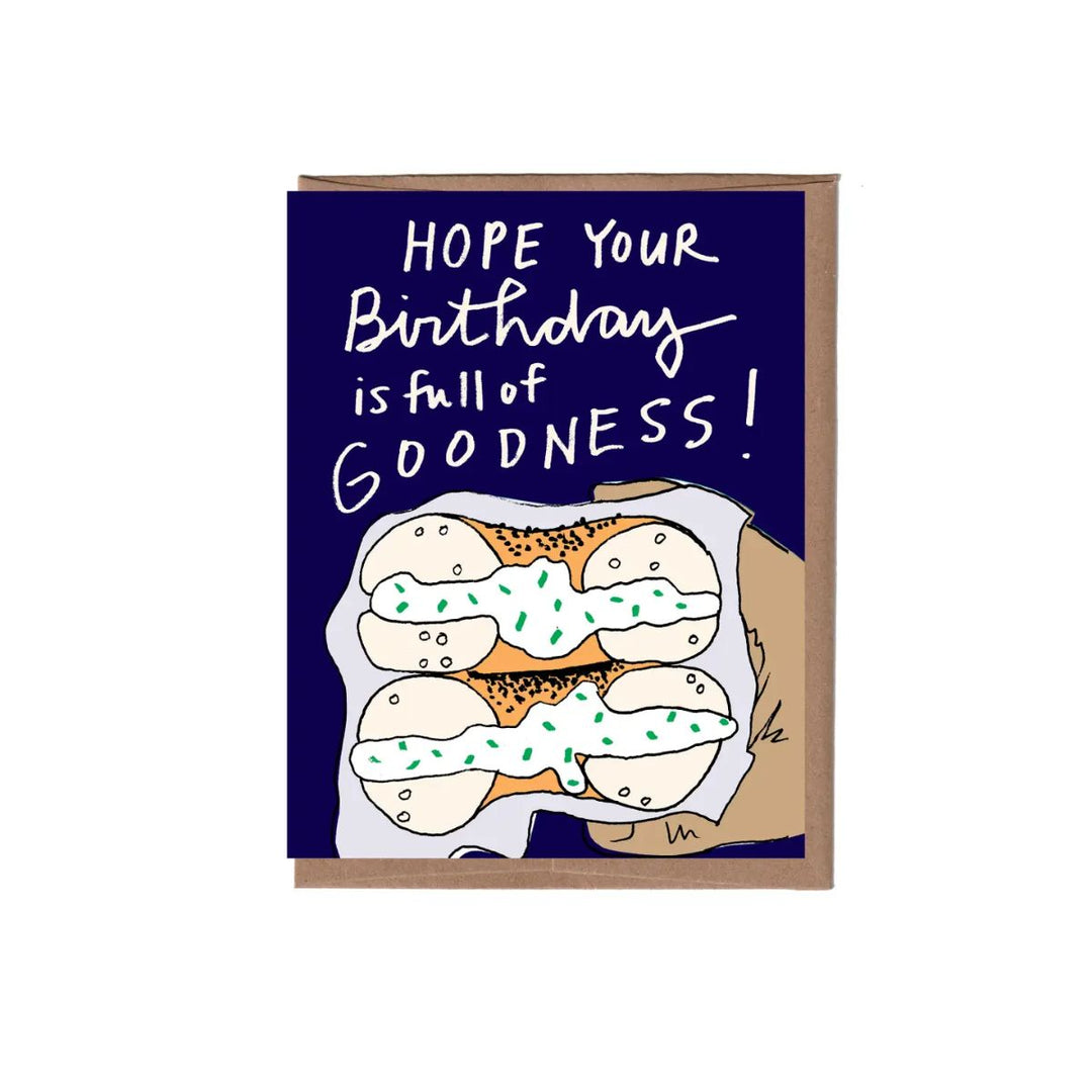 Bagel Goodness Birthday Card