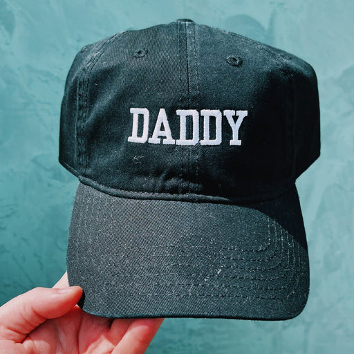 Daddy Hat - Black Hat/White Thread - Lockwood Shop - J & Jin Trading Corp