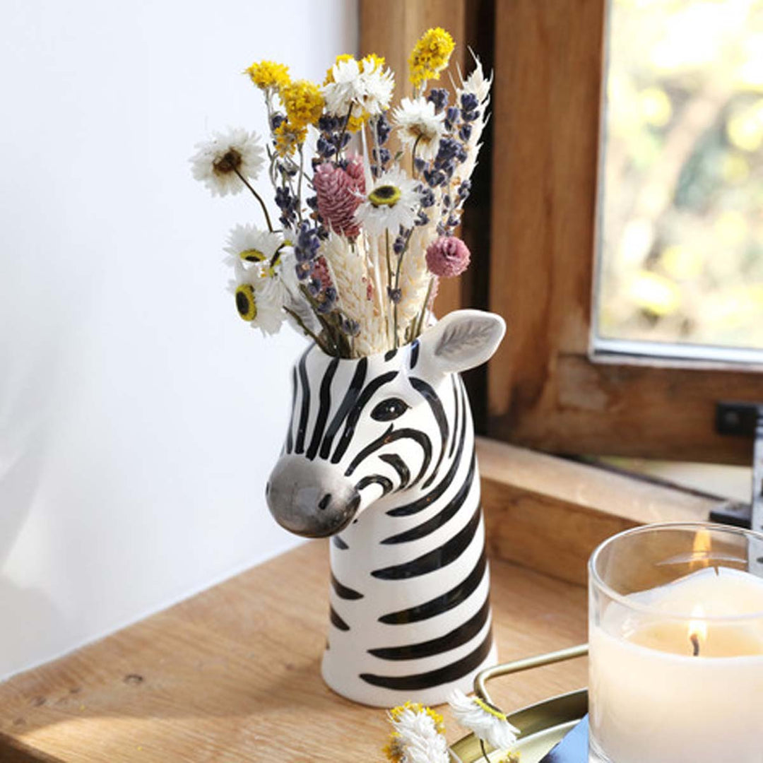 Zebra Head Planter Vase