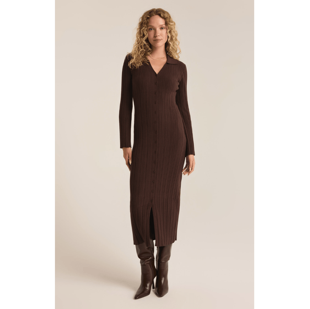 Danity Sweater Dress - Coffee Bean - Lockwood Shop - Z Supply