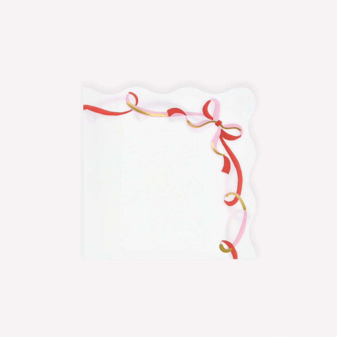 Ribbon Bow Sm Napkins