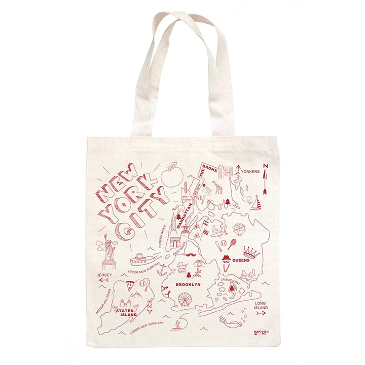 NYC Map Grocery tote