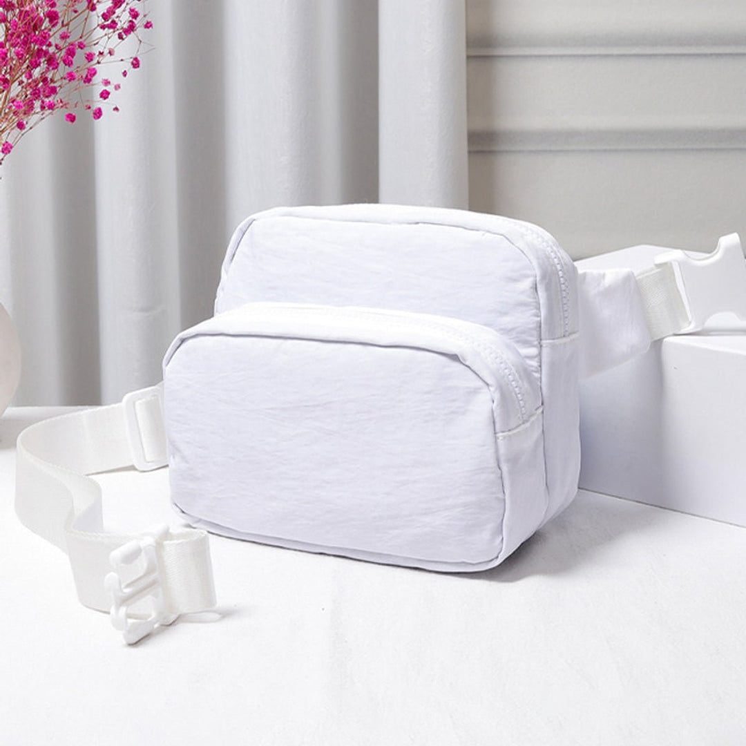 Double Zipper Sling Bag - White - Lockwood Shop - UNNI C &amp; A Inc.