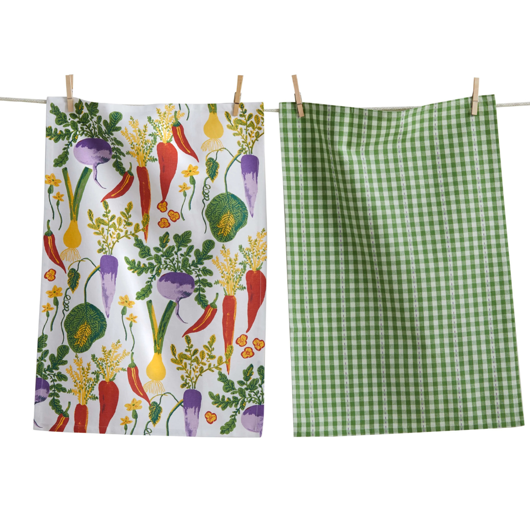 Tossed Veggies Dishtowels, Set/ 2