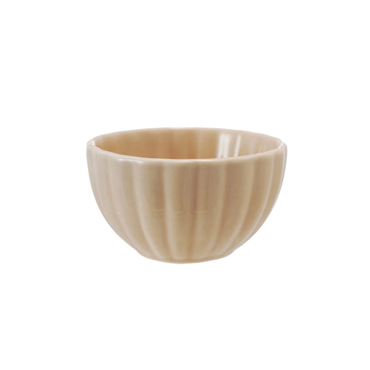 Stoneware Ribbed Bowl