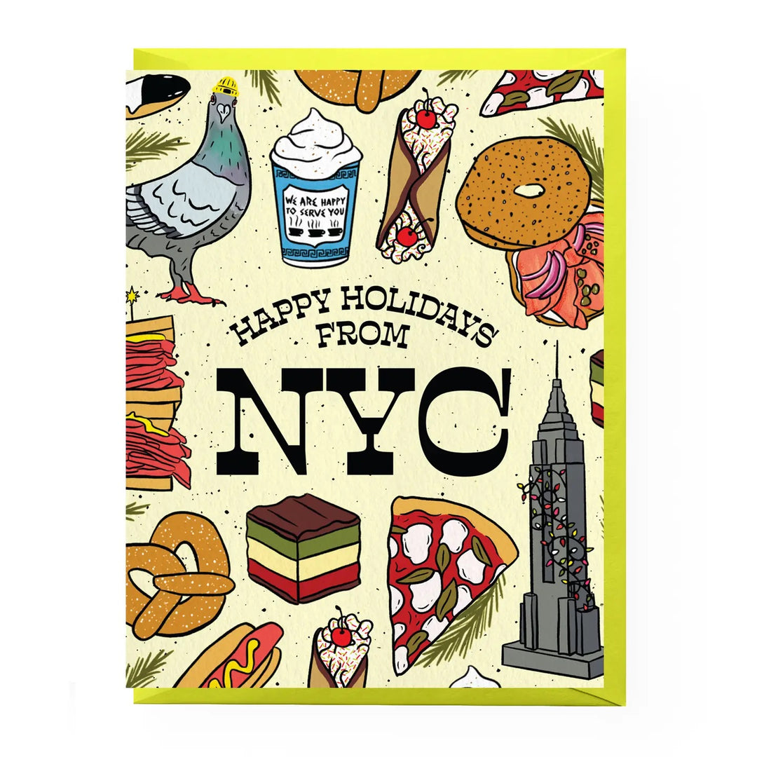 Holidays from NYC Icons Greeting Card