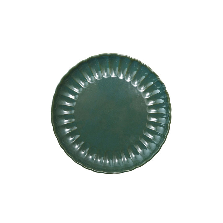 Stoneware Fluted Plate
