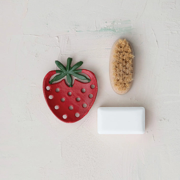 Cast Iron Strawberry Soap Dish