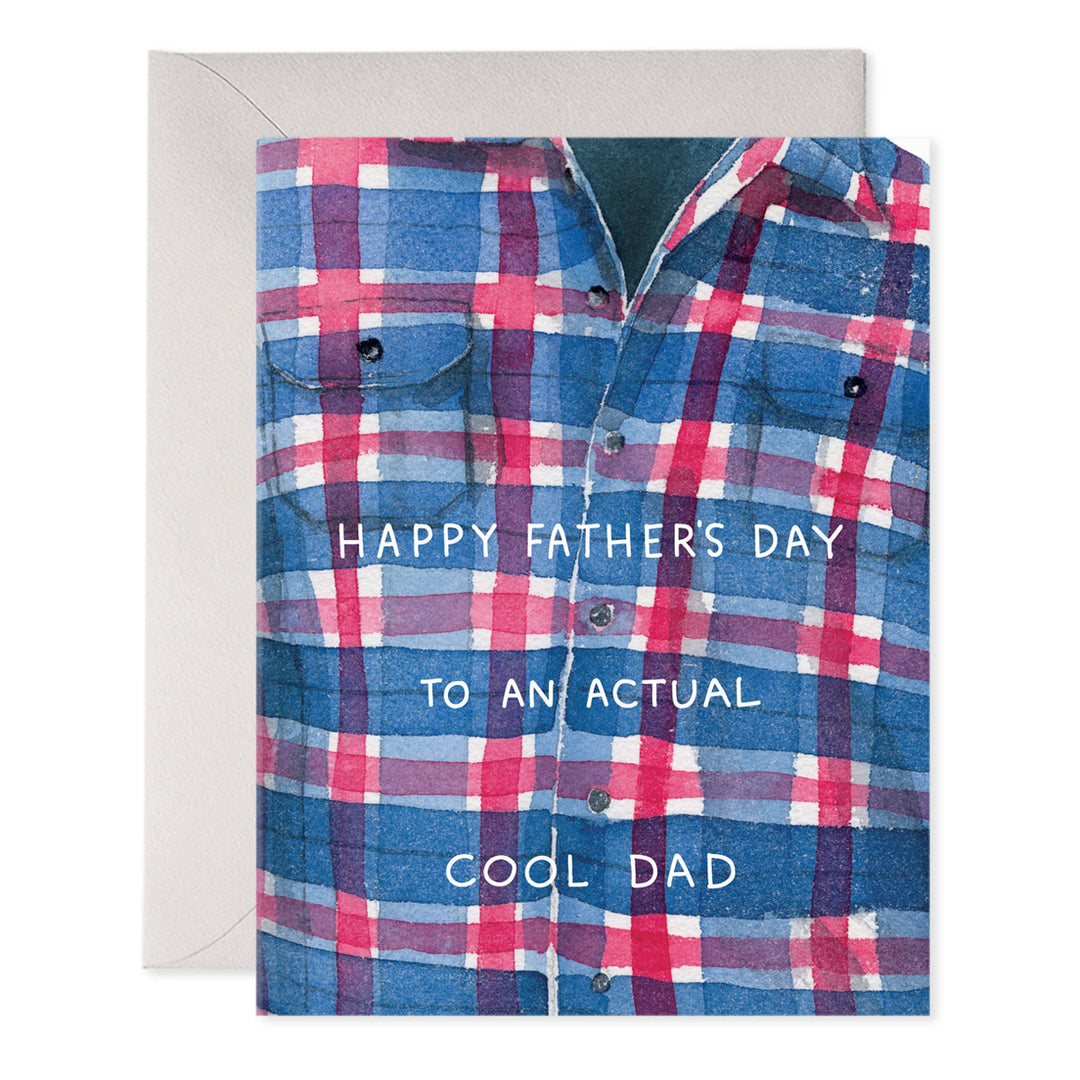 Plaid Cool Dad Greeting Card