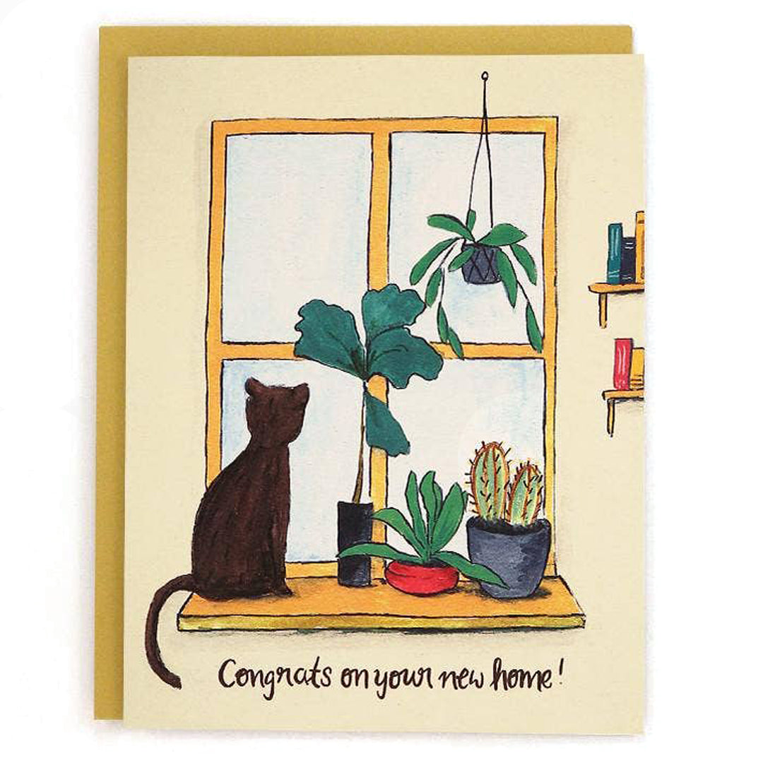 New Home Window Greeting Card
