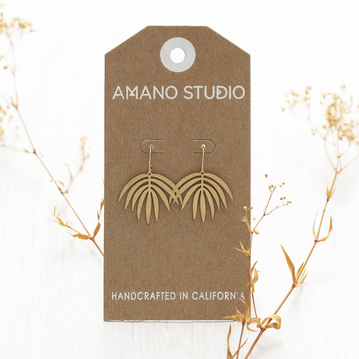 Palm Frond Earrings
