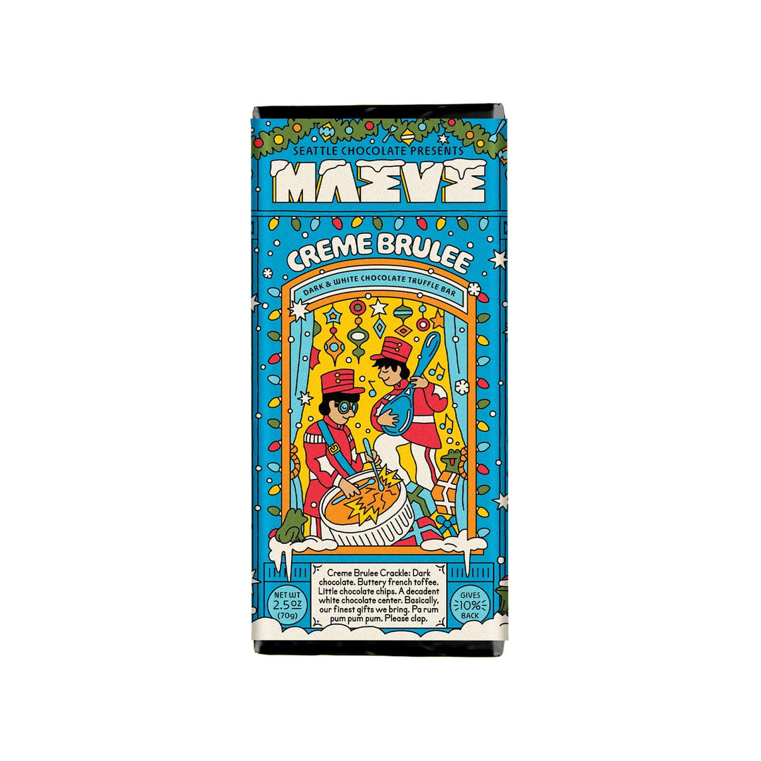 A tall rectangular chocolate bar package for &