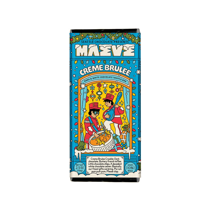 A tall rectangular chocolate bar package for &