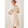 Embo Gauze Dress - Cream - Lockwood Shop - Wellmade Inc