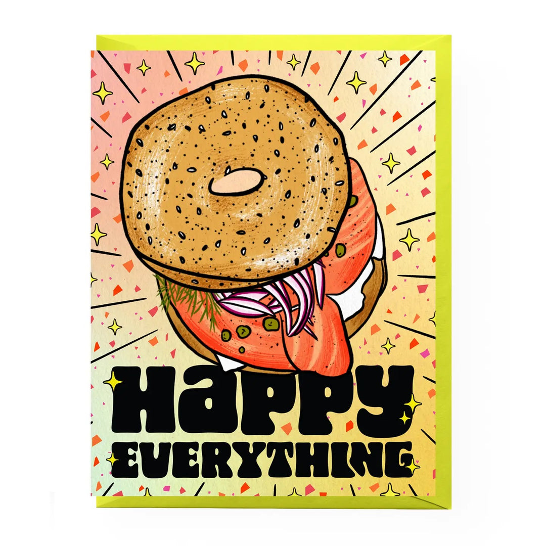 Happy Everything Bagel Holiday Card