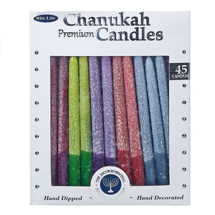 Chanukah Candles - Frosted Rustic Colors