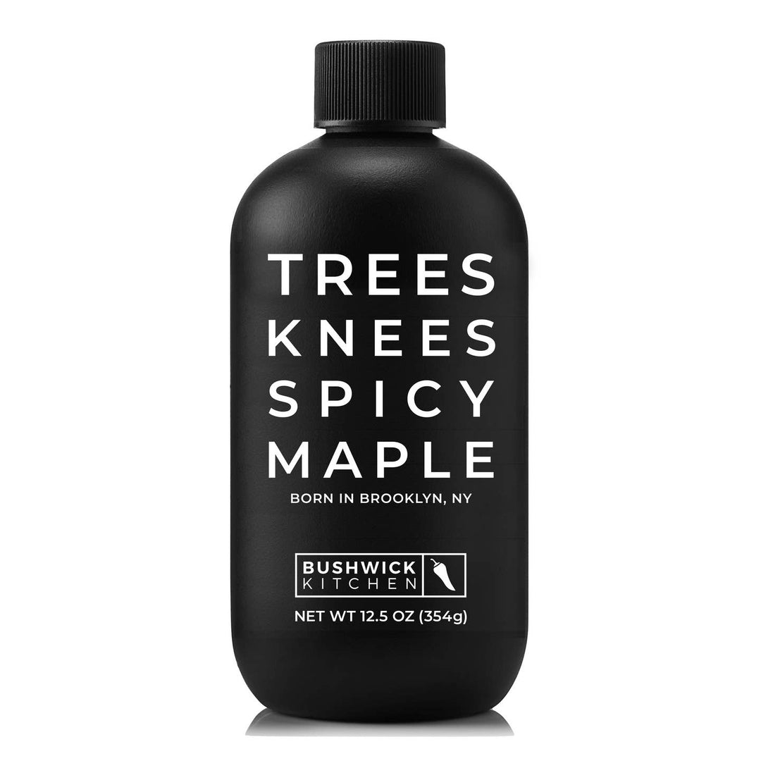 A matte black bottle of Bushwick Kitchen &