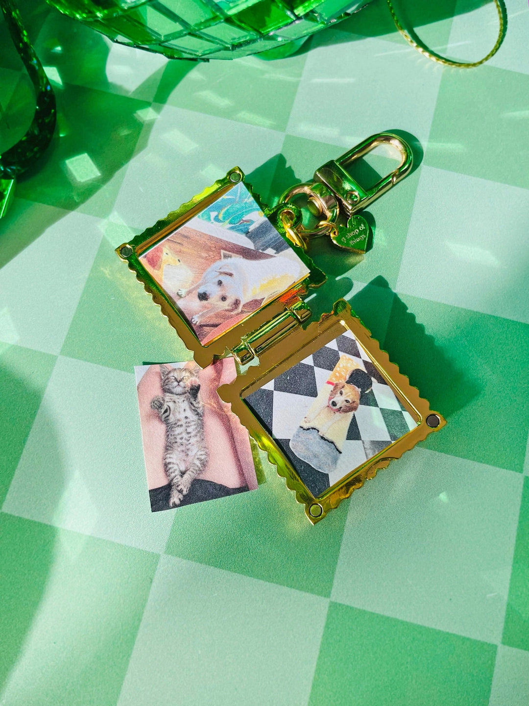 Ravioli Locket Bag Charm/Keychain